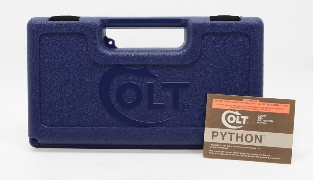 Colt Python Box, OEM Case 1990 Manual, And More!