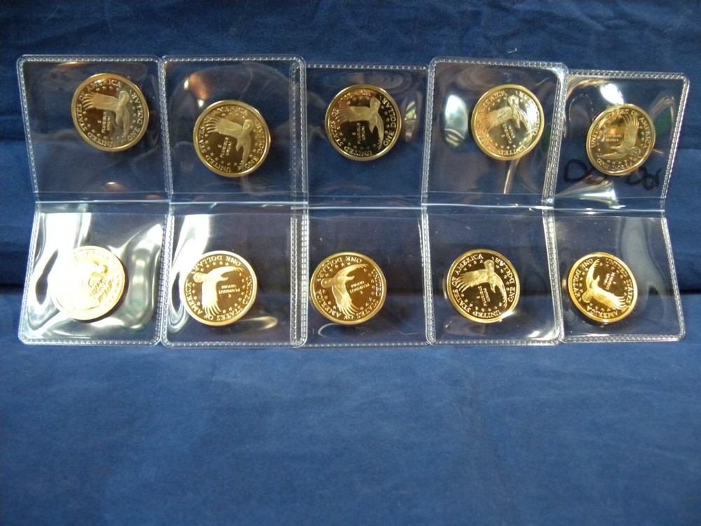 2000 - 2009 S Sacagawea Native American Dollar Proof Decade Run