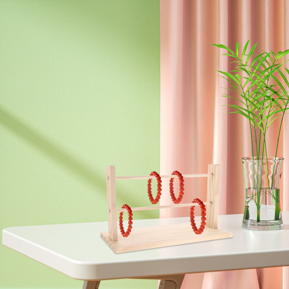 Solid Wood Ribbon Storage Rack Portable Organizer Display Holder