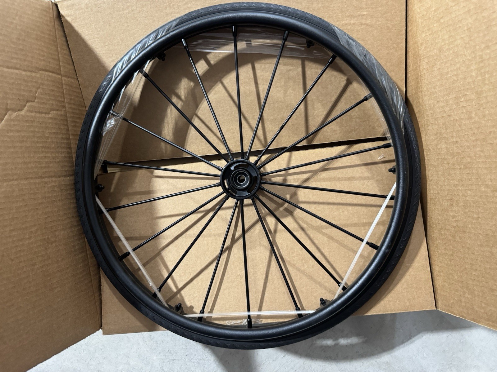 25” (559) Primo 18 Spoke Wheelchair Wheels Solid Polyurethane Tires No Markings