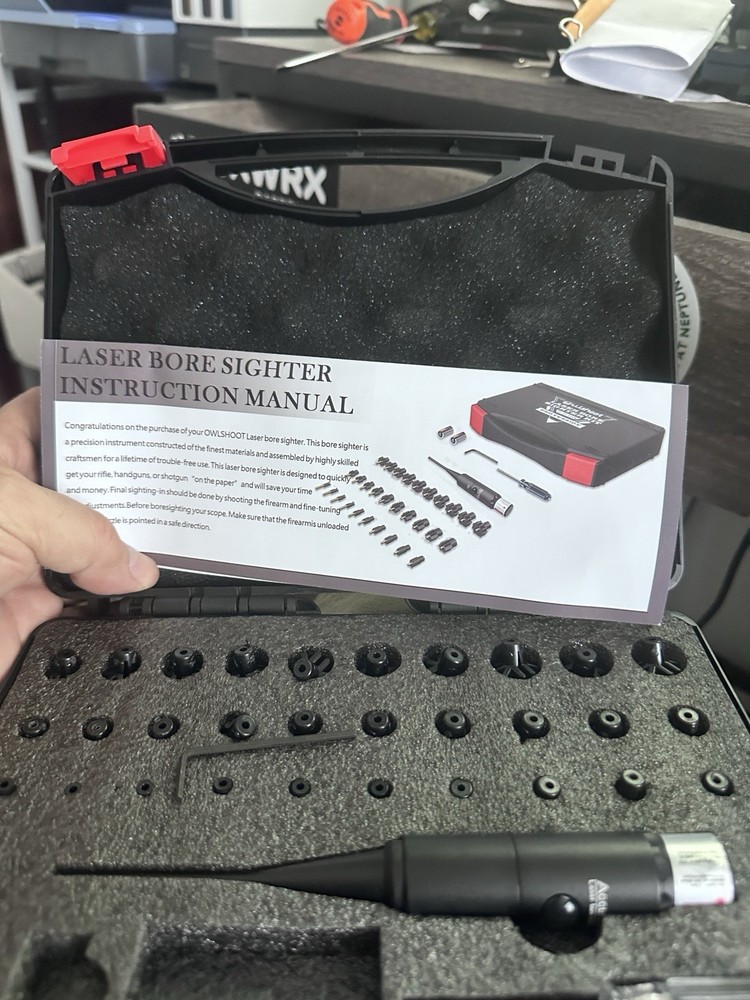 Owlshoot Laser Bore Sighter Kit fits .17-12GA