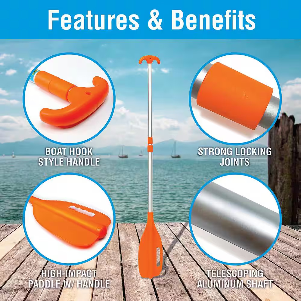 72 In. Telescoping Paddle Orange