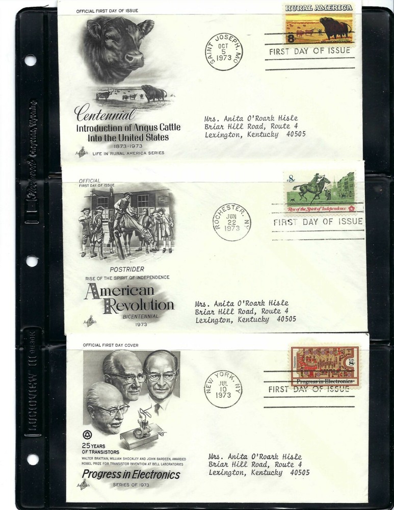 1973 FDC's  - Artcraft Cachet (629)