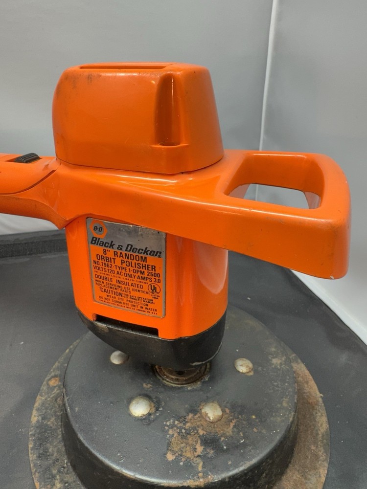 Black And Decker 8" Random Orbit Polisher Model No. 7962 - WORKING!! -