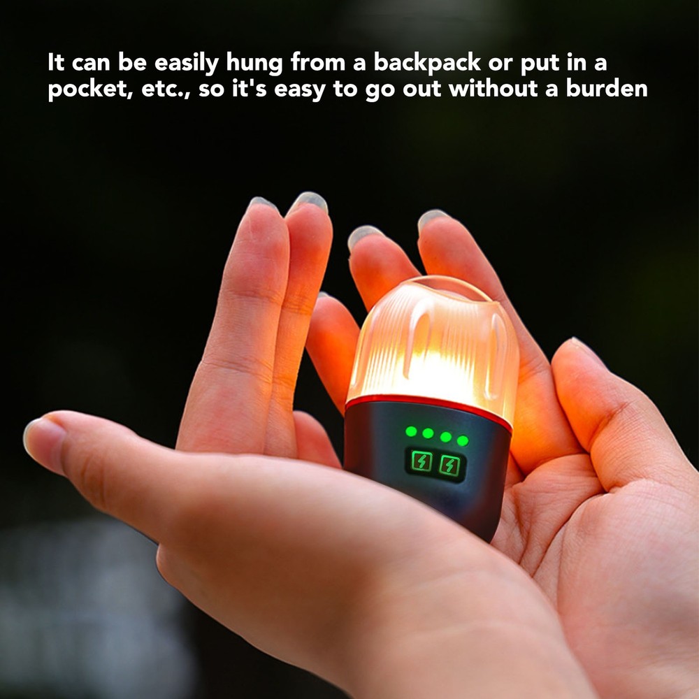 Flashlight Magnetic Multiple Light Source 400mAh Camping Lamp With Lanyard