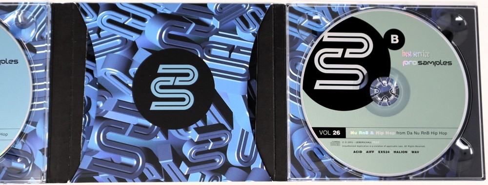 Best Service Pro Samples 26 Nu RnB & Hip Hop Sample/Sound Library/Sampling 2 CD
