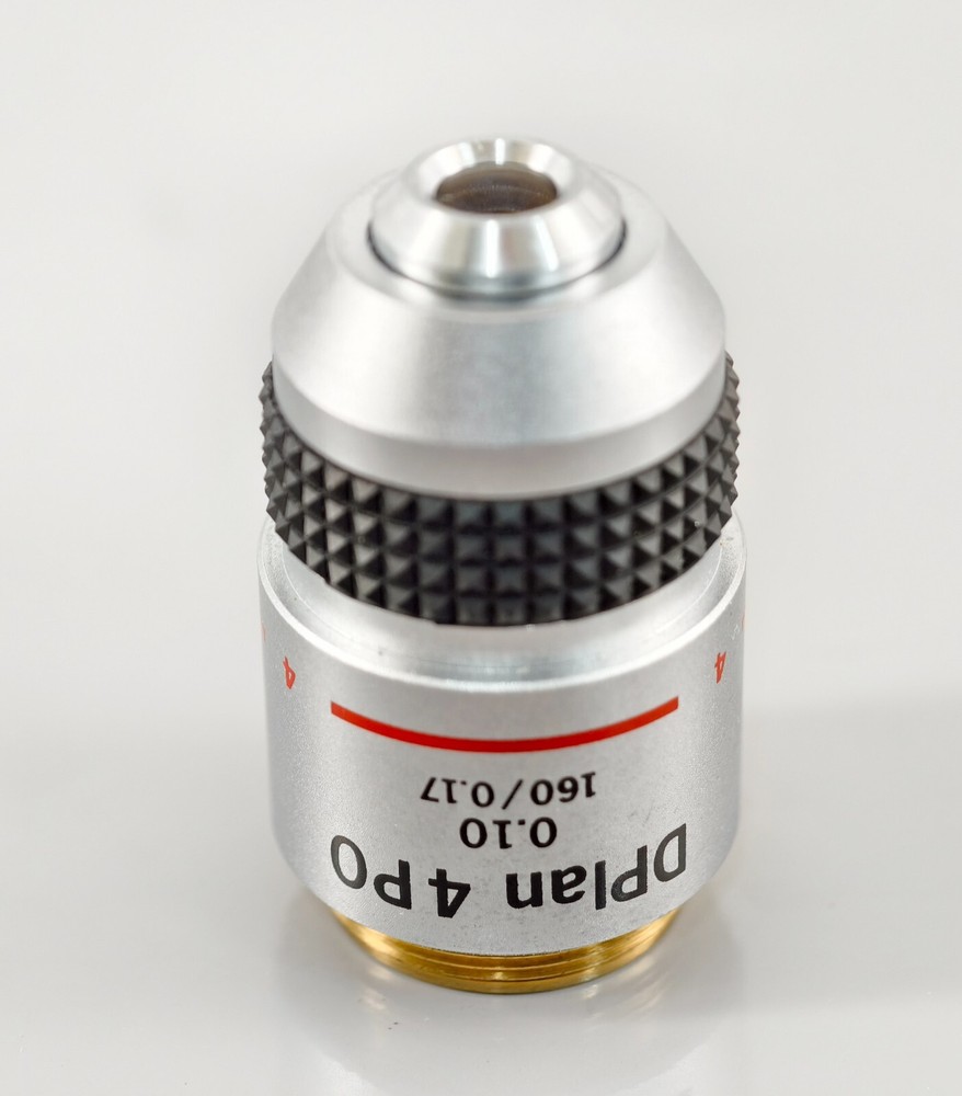 Olympus DPlan 4x 0.10 POL PO Microscope Objective Plan BH2 Strain Free