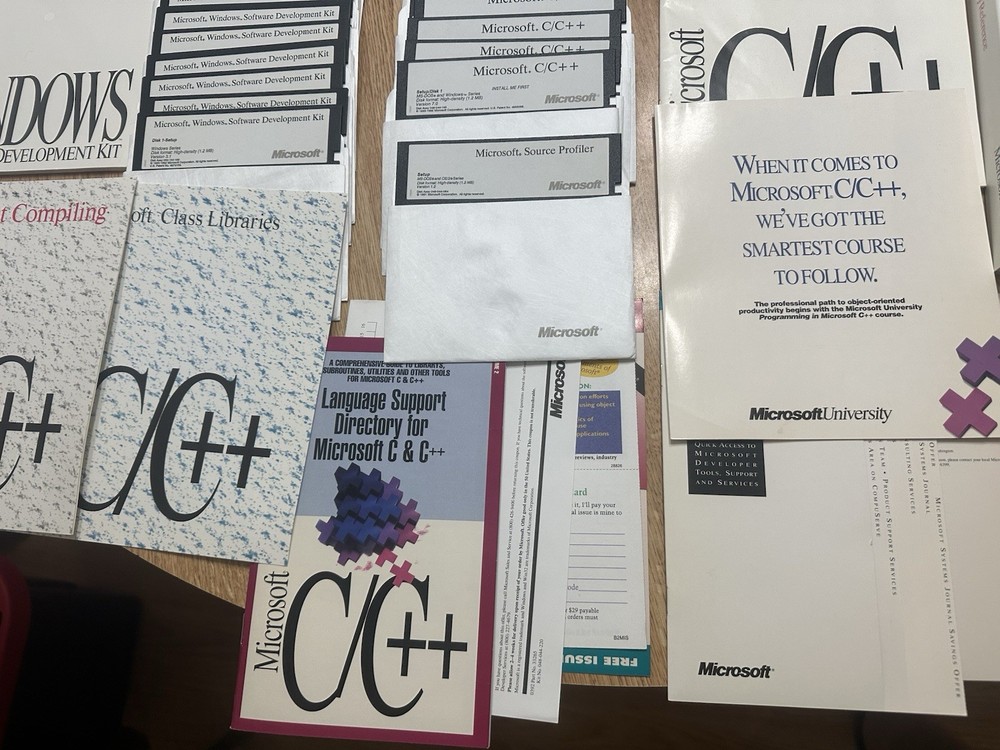1992 Microsoft C/C++ Windows Software Development Kit Rare Set