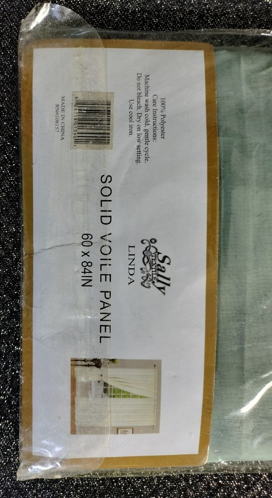 Sally Linda Textile Solid Voile Panel 60 x 84 In