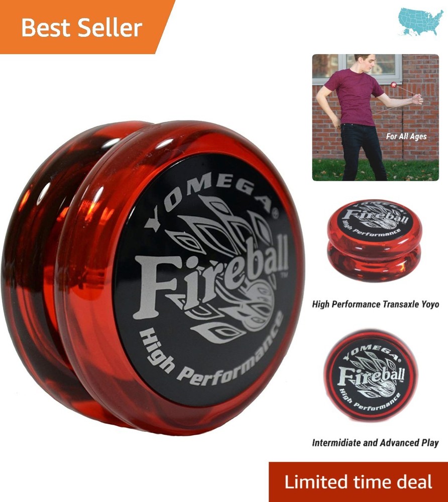 Responsive Fireball YoYo with Extra Strings - Ideal for Pro-Level Performances