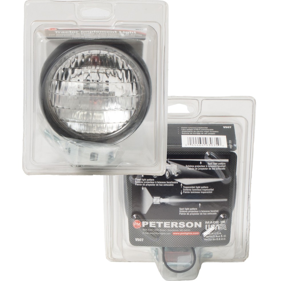 Peterson Tractor Implement Light Trapezoid/Flood Beam Patterns 12-Volt Part V507