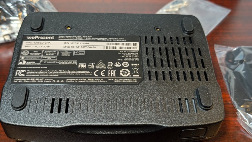 Barco wePresent WiCS-2100 Wireless Presentation and Collaboration System