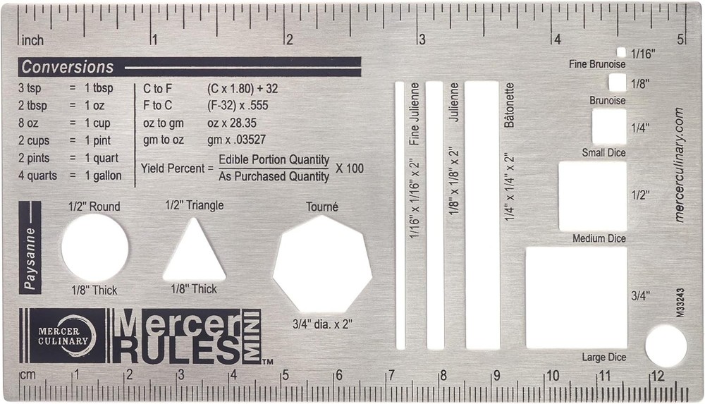 Mercer Culinary Mercer Rules Culinary Ruler, Mini