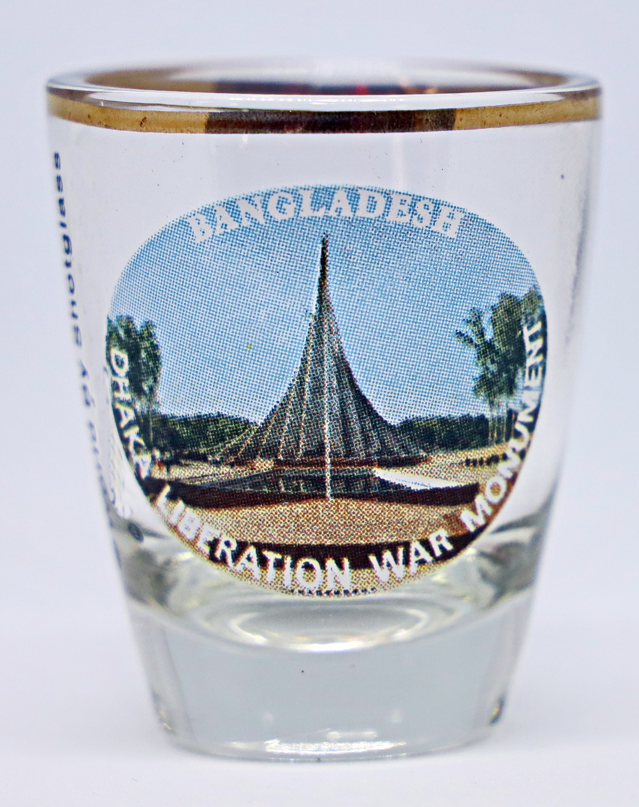 BANGLADESH DHAKA WAR MONUMENT SHOT GLASS SHOTGLASS