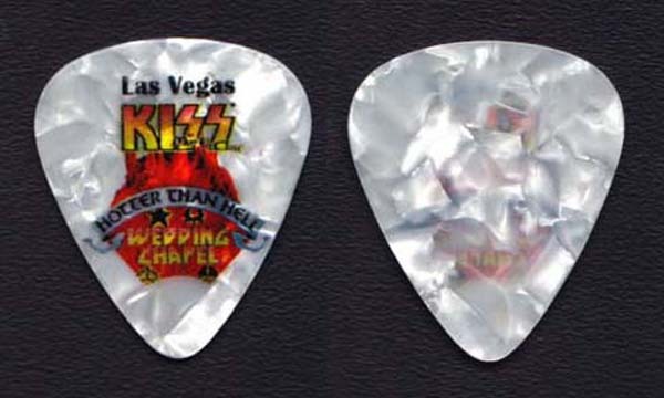 KISS Hotter Than Hell Las Vegas Wedding Chapel Guitar Pick - 2012