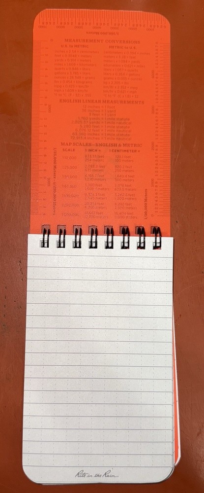 Rite in the Rain 3x5 Top Spiral Notebook