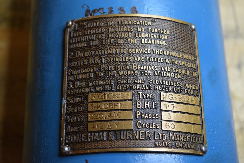 Boneham & Turner MGS952A Spindle