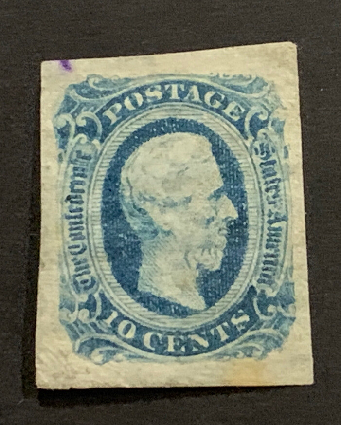 Travelstamps: US Stamps CONFEDERATE CSA SCOTT #11 MINT NG 10 cent