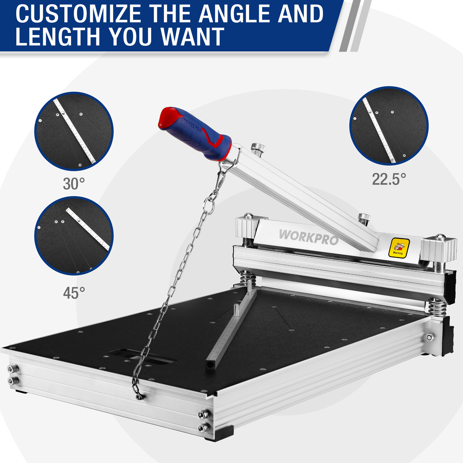 WORKPRO 13" Laminate Floor Cutter Vinyl Floor Cutter for Laminate Floor Parquet