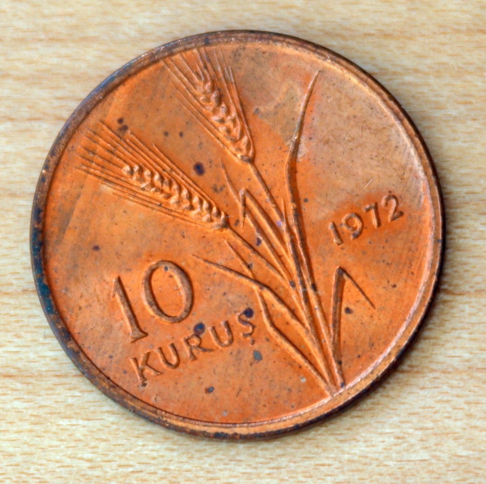 1972 Turkey 10 Kurus