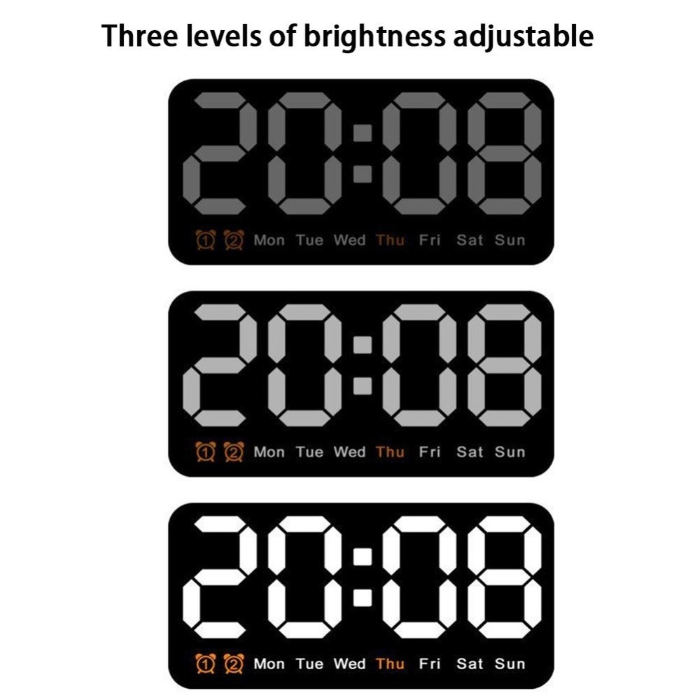 Dual Time Format Adjustable Brightness Customizable Environment Easy To Read