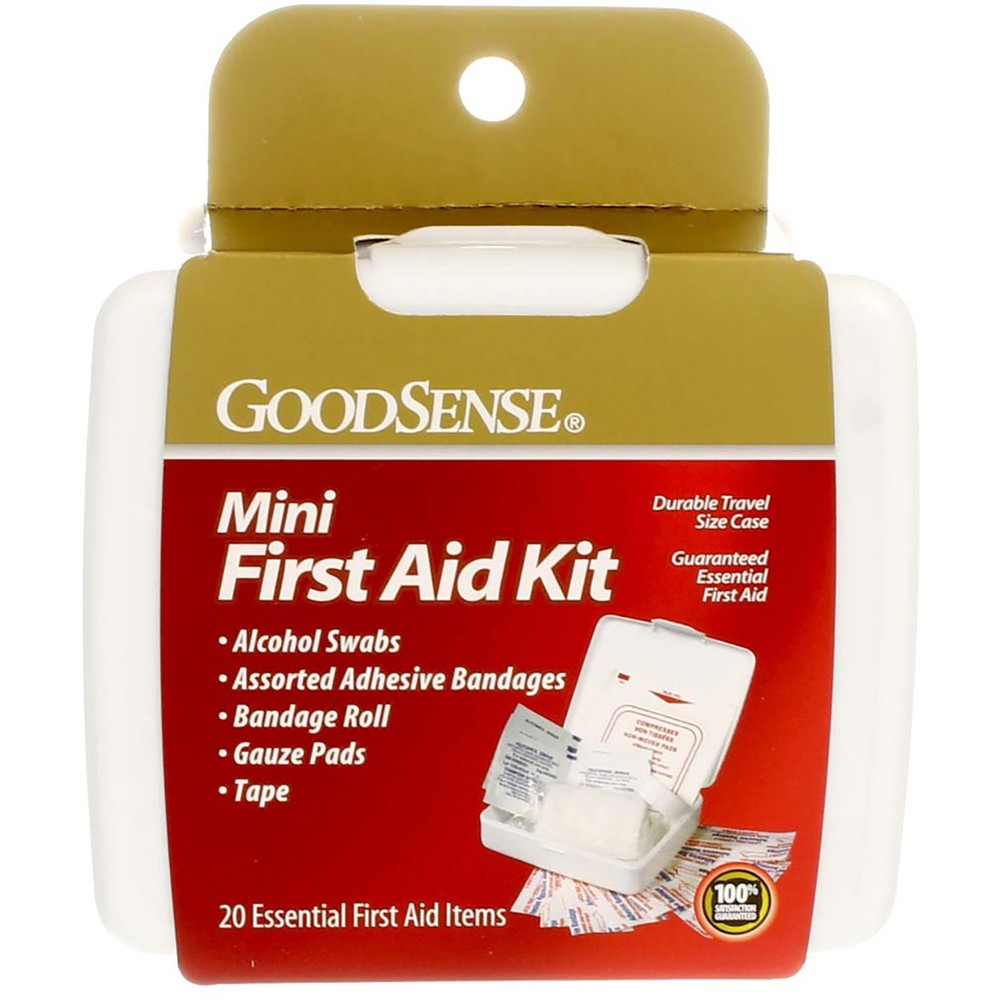 2 Pack GoodSense Mini First Aid Kit, 20 Ct