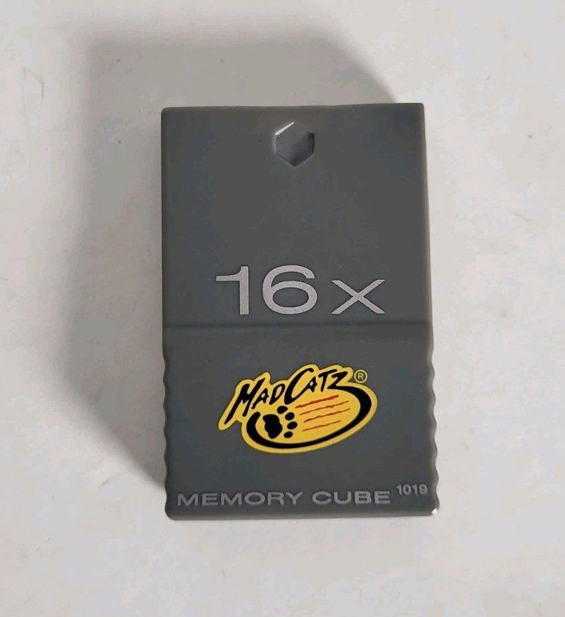 Gamecube 16x Memory Cube Card Mad Catz 1019 Block