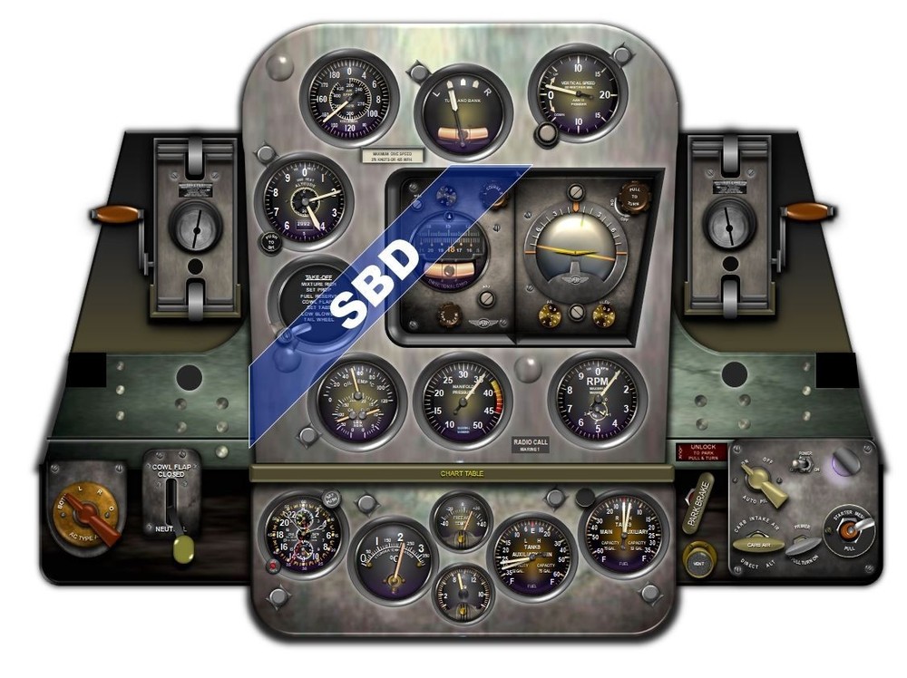 SBD DAUNTLESS COCKPIT instrument panel CDkit