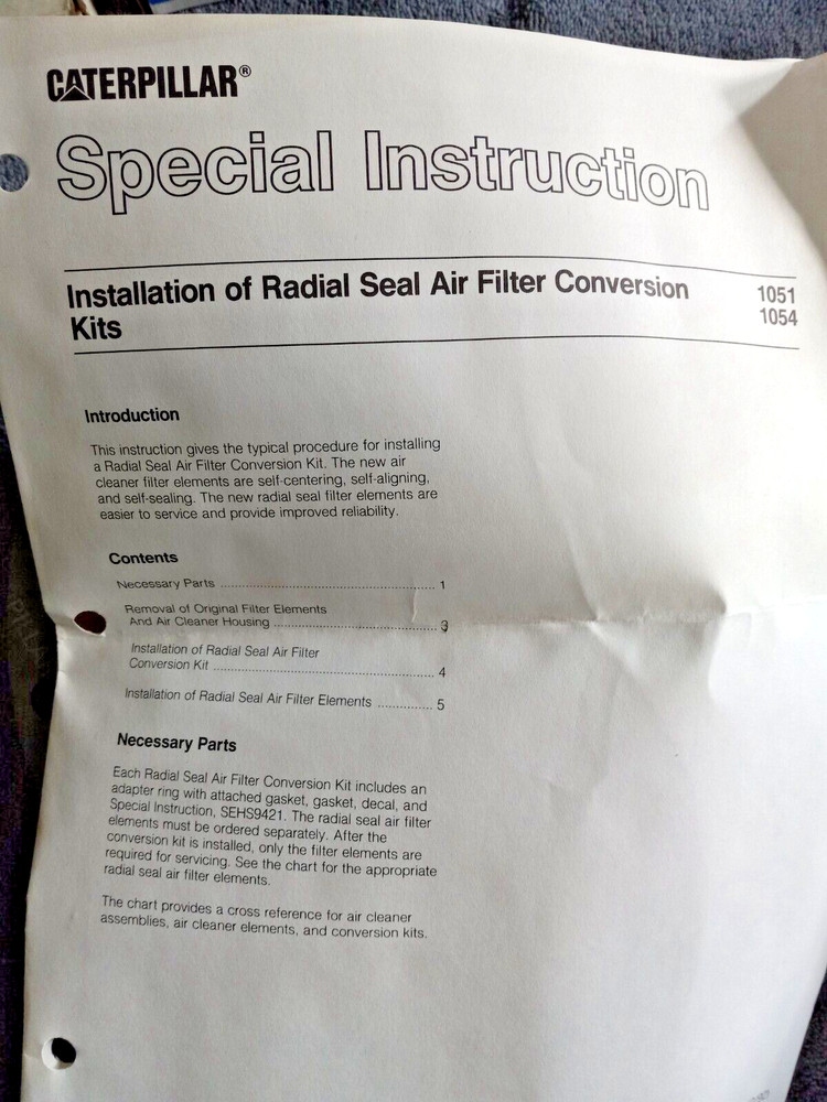 CATERPILLAR ADAPTER KIT 6I3832
