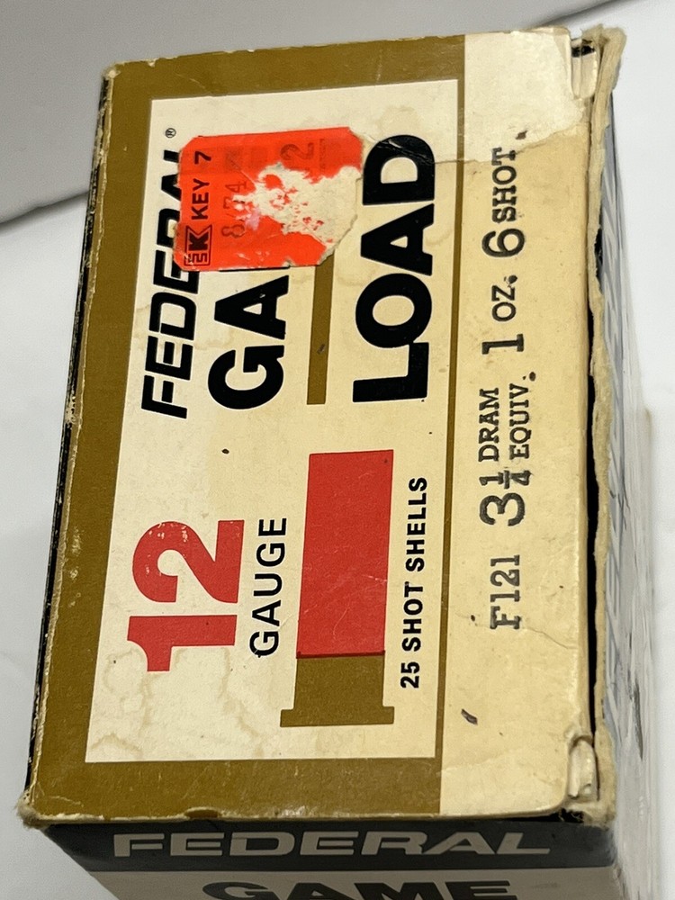 FEDERAL - 12 GAUGE - GAME LOAD - SHOTGUN SHELLS - EMPTY box - #3