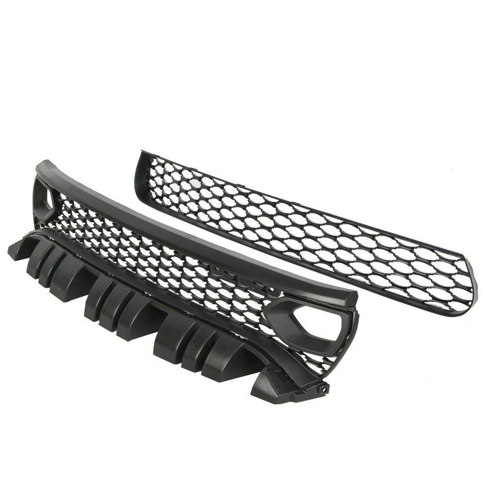 For 2015-21 DODGE CHARGER RT SCAT PACK SRT STYLE Front Upper + Lower Grille Kit