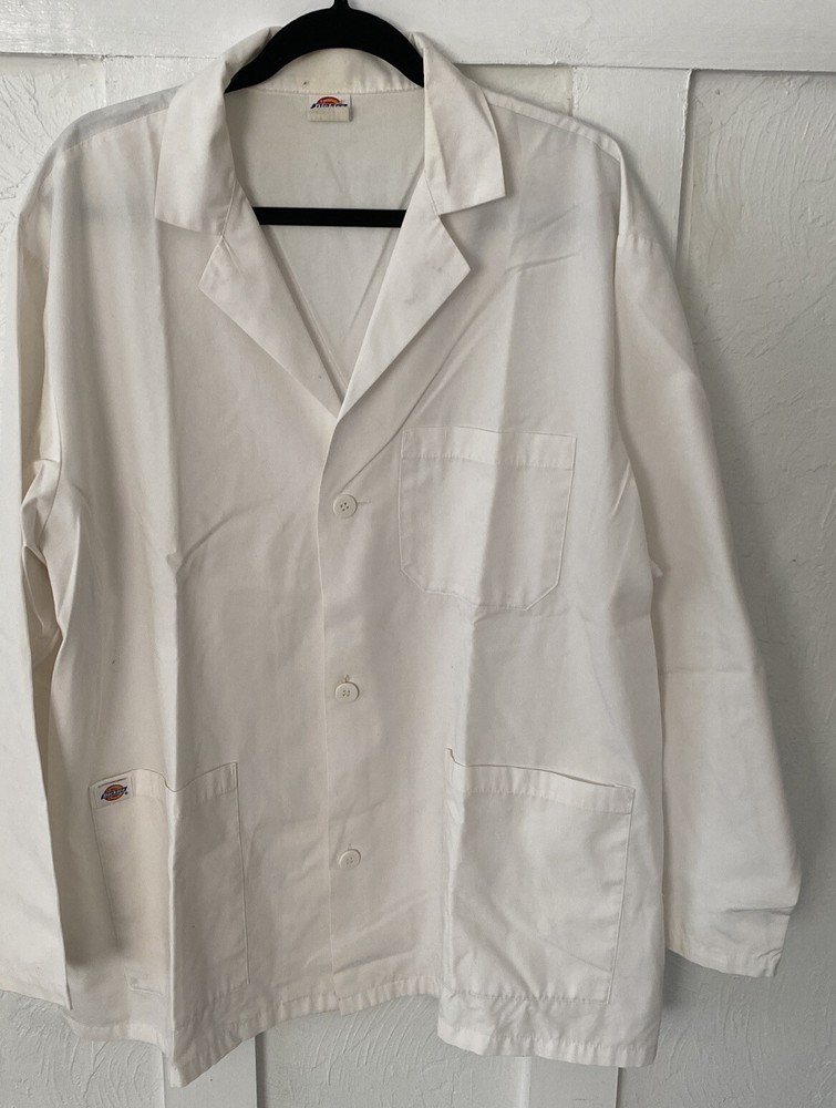 Dickies white lab coat size 2X