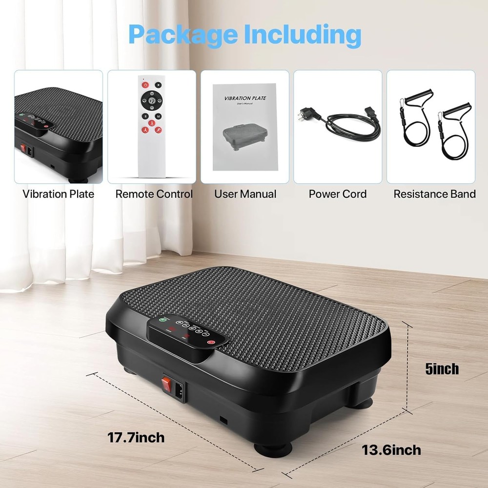 Remote-Controlled Vibration Plate - 99 Adjustable Speeds for Targeted Workouts