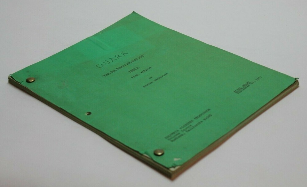 QUARK / 70's Sci Fi TV Script "May the Source Be with You" STAR WARS Spoof