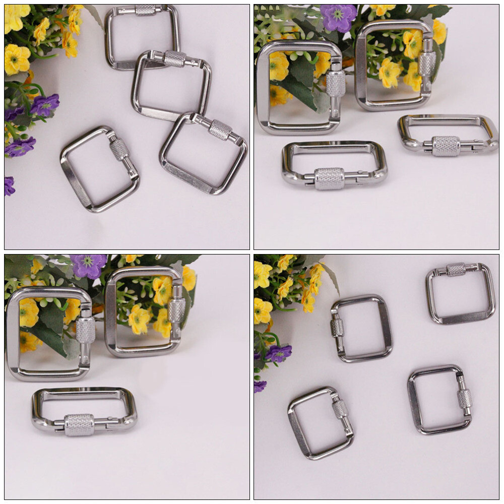 Keychains Spring Snaps Buckle Quick Link Carabiner Safety Locking