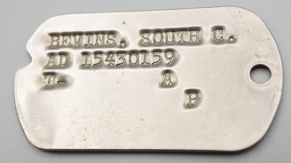 WWII Army AD Army Discharge Dog Tag RARE