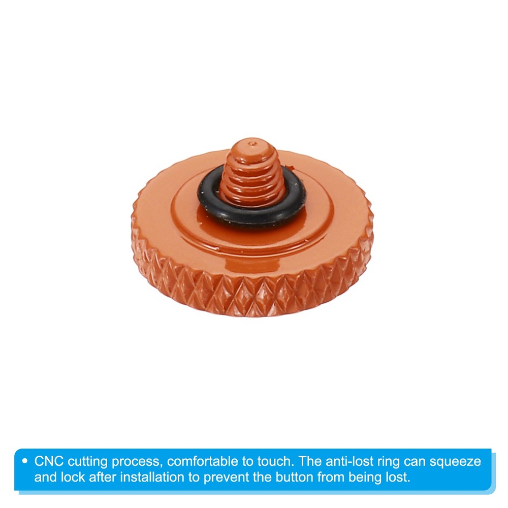 Camera Shutter Button 3pcs Shutter Release Button Knurled, Orange