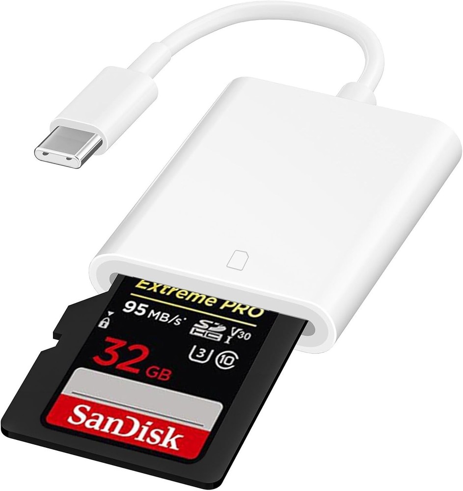 High-Speed USB C to SD Card Reader for Effortless iPhone 15 Media Transfer
