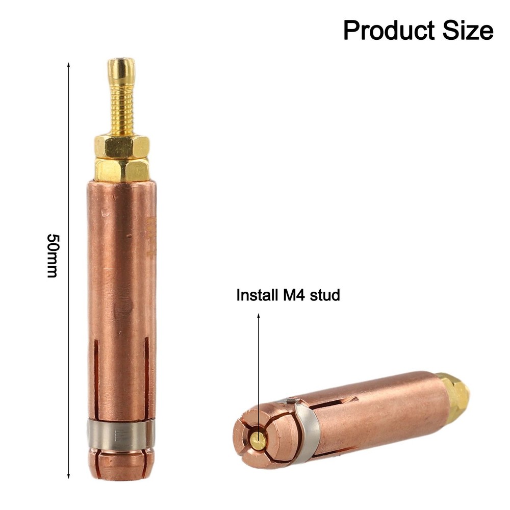 Collet Chuck for Capacitor Discharge CD Stud Welding Torch Copper 2pcs
