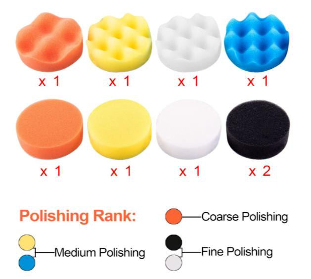 Wool Buffing Polishing Pad Kit, Drill Buffer Attachment 3 Inch New