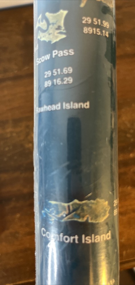 NEW Standard Mapping Chart #4 Shell Beach Hopedale Full Color Laminated Map