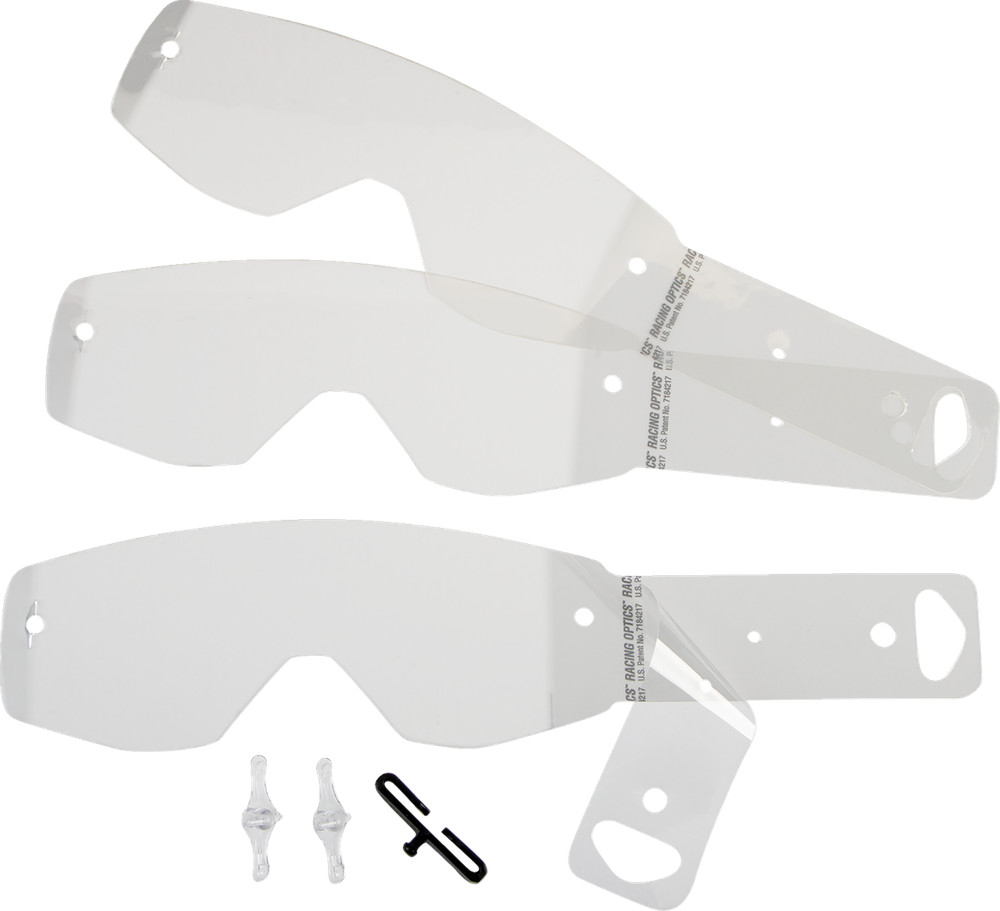SCOTT Primal Split Goggle Tear-Offs Laminated 3 Packs 230077-222