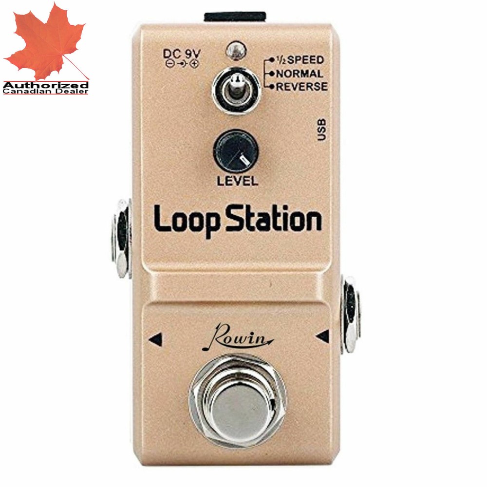 Rowin LN-332S Nano Loop Station Effect Pedal with Reverse and 1/2 Speed Function