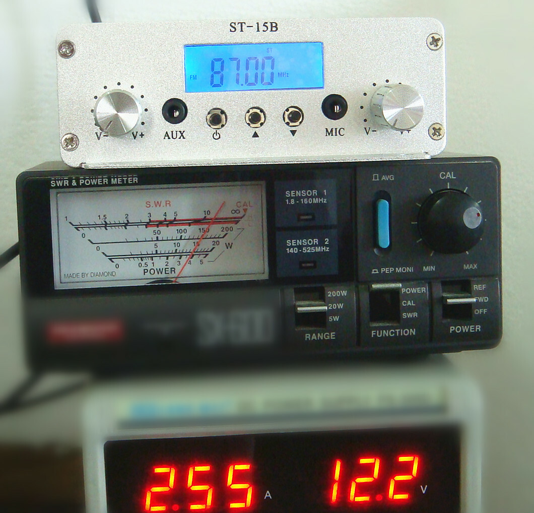 15W stereo PLL FM transmitter broadcast Wireless audio broadcasting ChristmasI