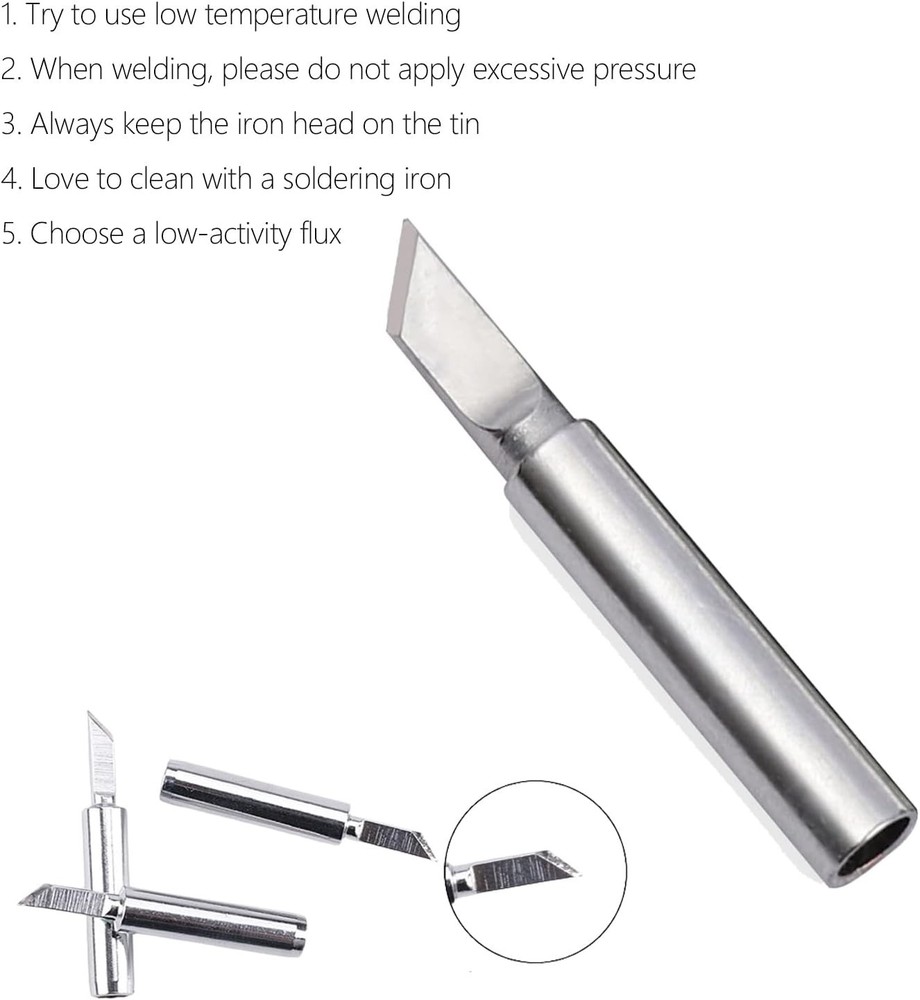 Replacement 900M Soldering Iron Tips - Long Lasting & Efficient for All Stations