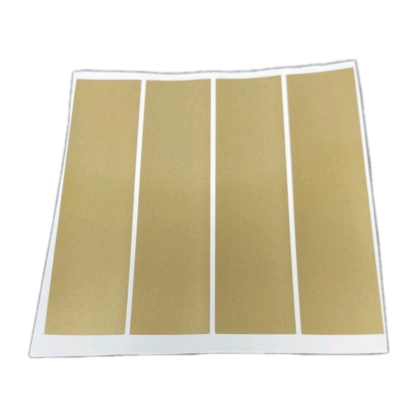 12 Pack 4" Arrow Wraps: Standard Solid Gold: Vinyl Stickers