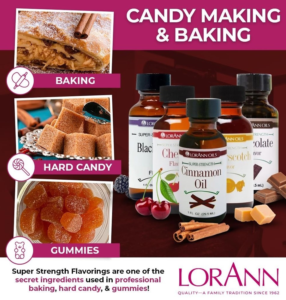 Super Strength Flavoring - Used For Candy Making, Flavoring Extracts, Baking,...