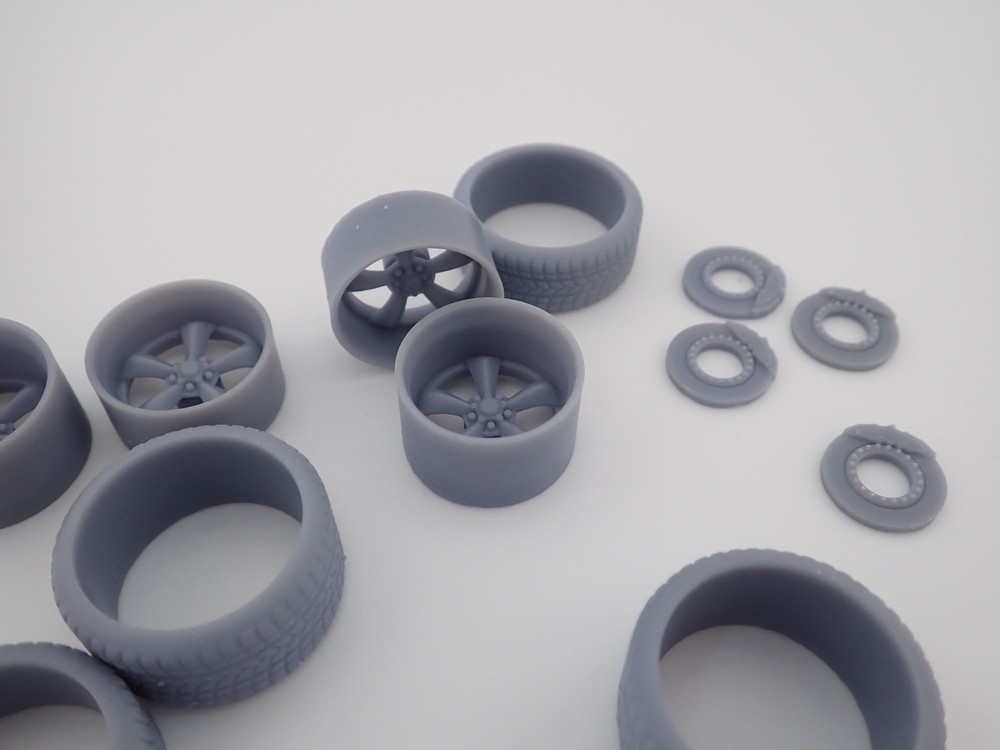 Torq Thrust Wheels 2 versions 1/24 1/25 3D PRINTED