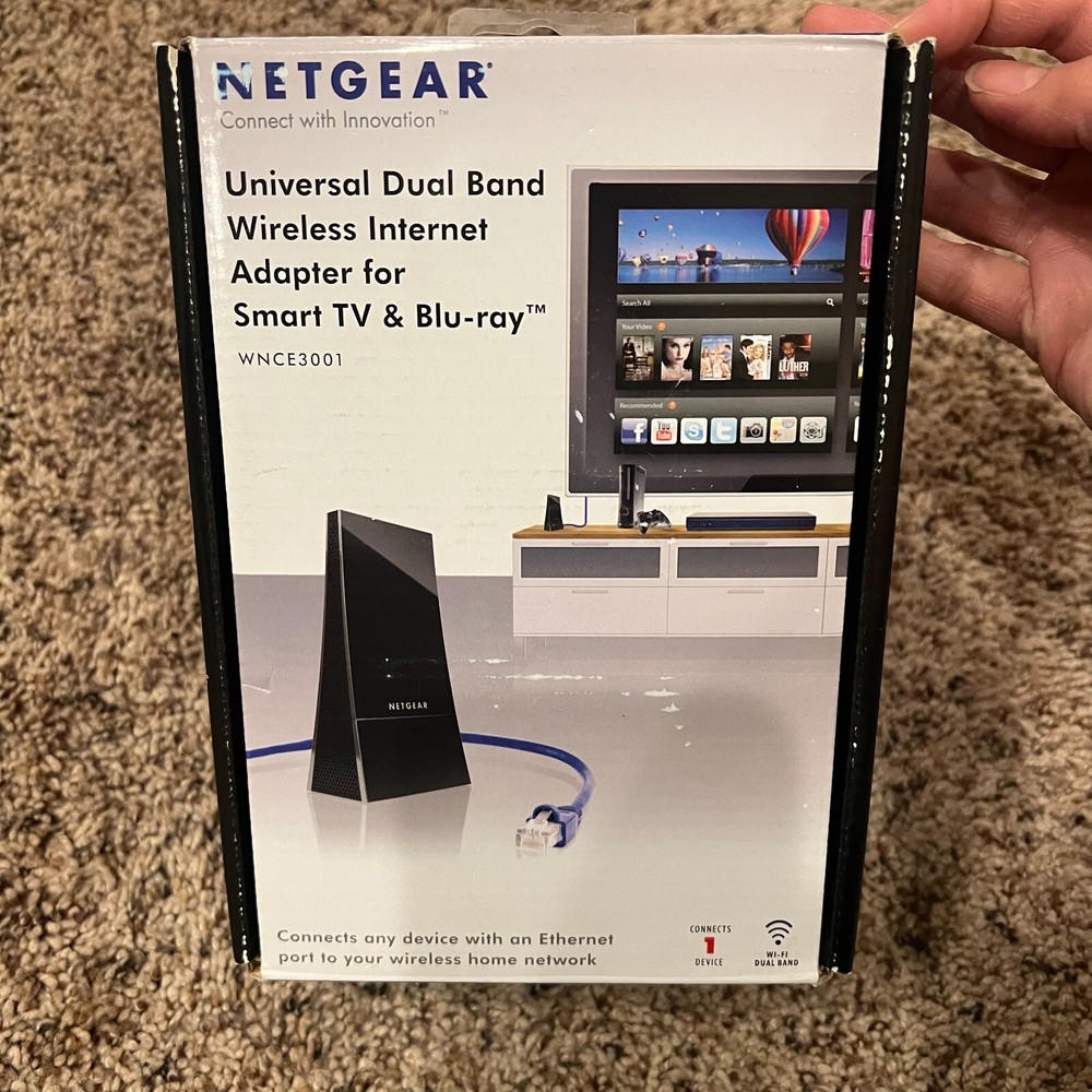 Netgear WNCE3001 Universal Dual Band Wireless Internet Adapter TV Blu-Ray