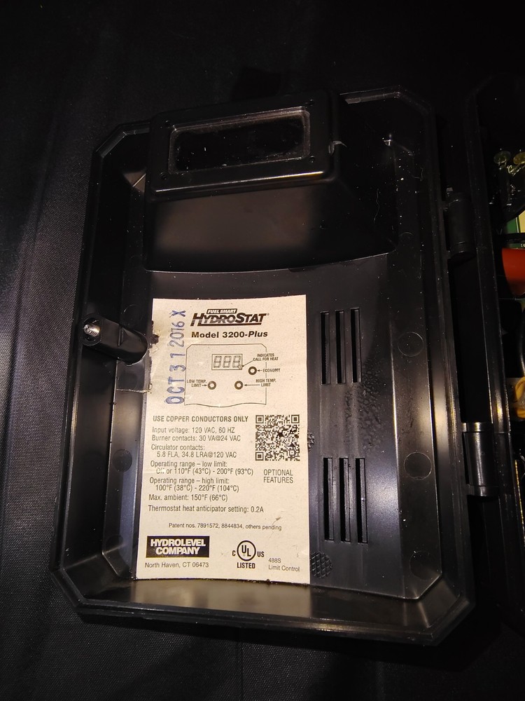 Hydrostat Fuel Smart Model 3200-Plus Digital Aquastat/Sensor Used